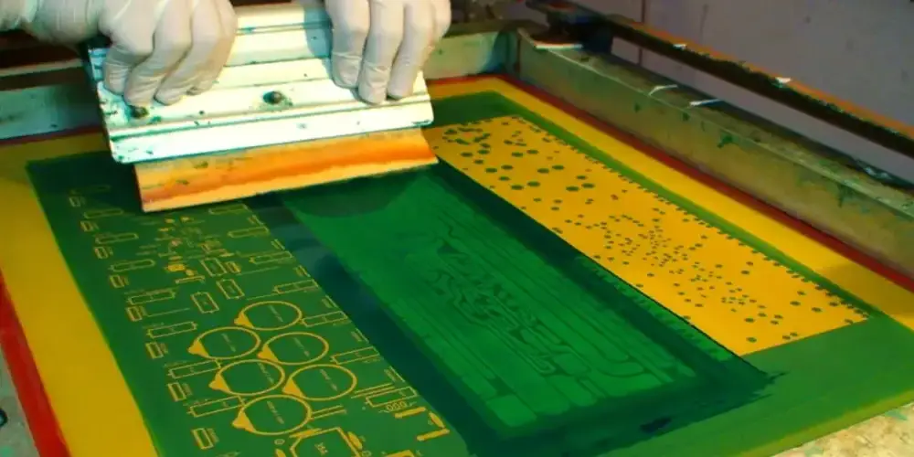 Manual PCB Screen Printing