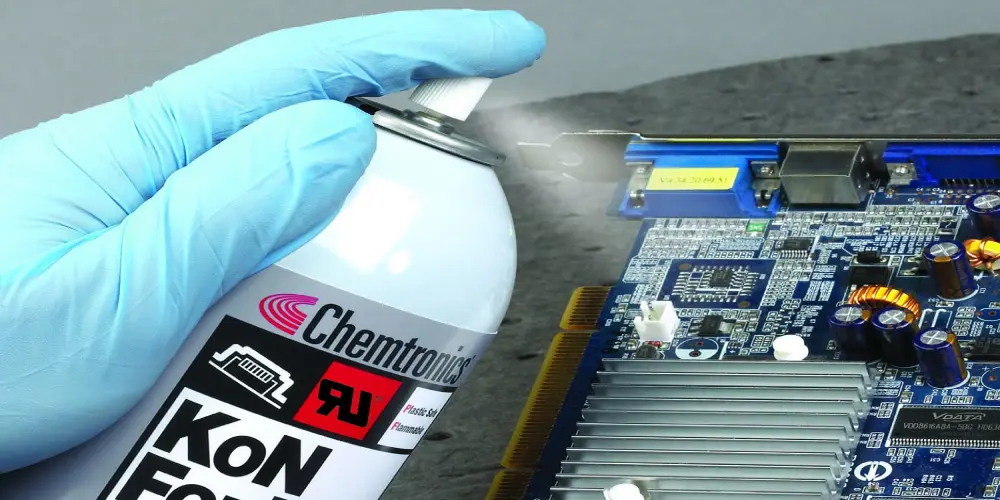 PCB Conformal Coating_Manual Spraying